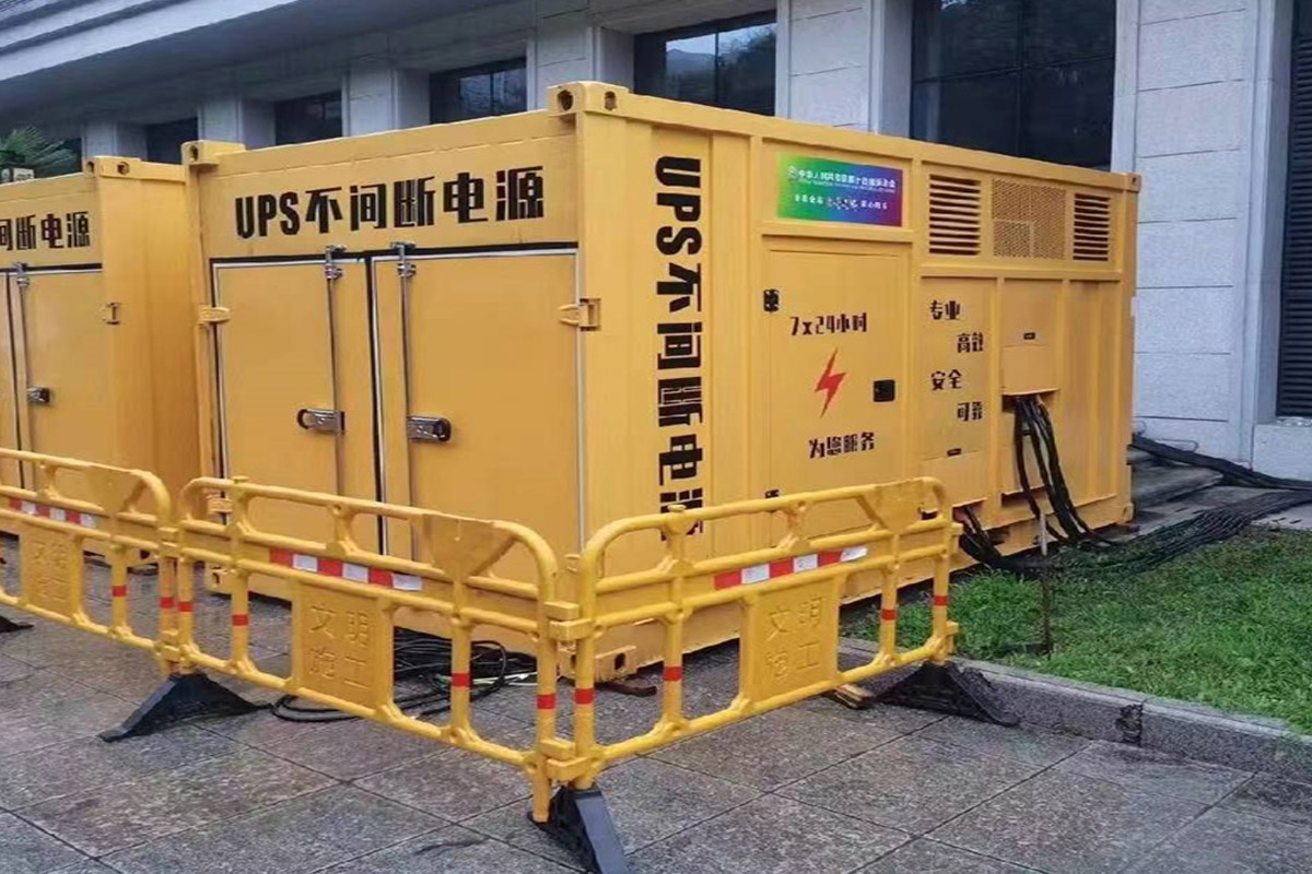 管城回族发电机租赁施工现场