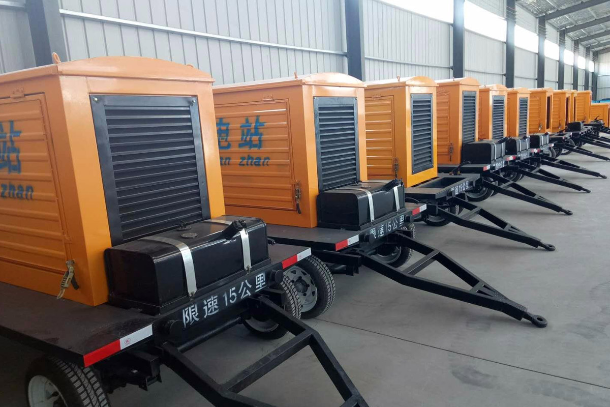 管城回族发电机租赁施工现场